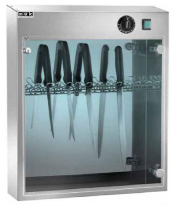 Magnetic bar knife cabinet